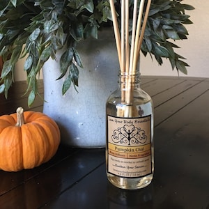 Pumpkin Chai reed diffuser refill pumpkin diffuser oil refill natural diffuser holiday diffuser fall fragrance home fragrance room fall reed