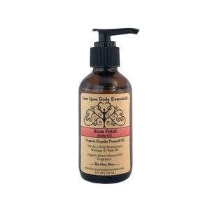 Rose massage oil rose bath oil organic rose oil dry body oil rose body oil rose shower oil  natural moisturizer rose moisturizer bath oil