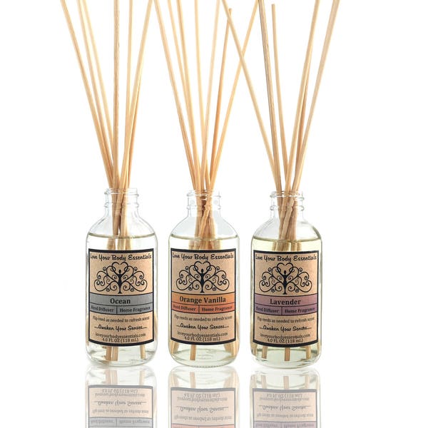 Natural reed diffuser lavender diffuser oil essential oil diffuser natural diffuser natural home fragrance room fragrance diffuser refill