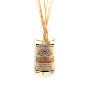 Vanilla orange clove reed diffuser vanilla diffuser reed refill reed diffuser oil natural reed diffuser  kitchen diffuser home fragrance