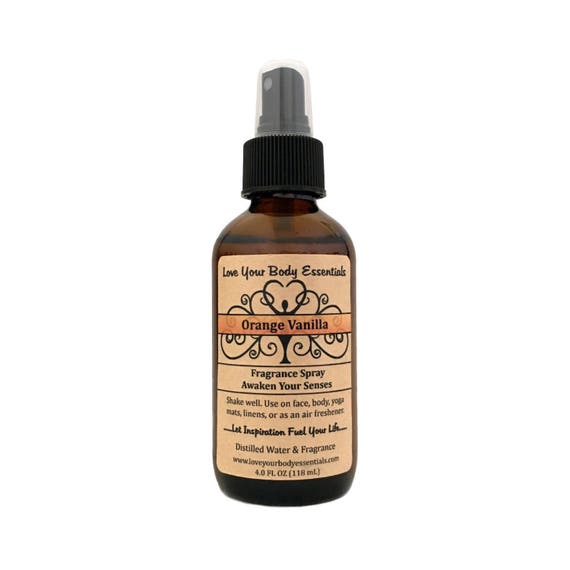 Vanilla orange room spray fragrance spray, orange vanilla fragrance vanilla body mist citrus room spray room deodorizer bathroom deodorizer