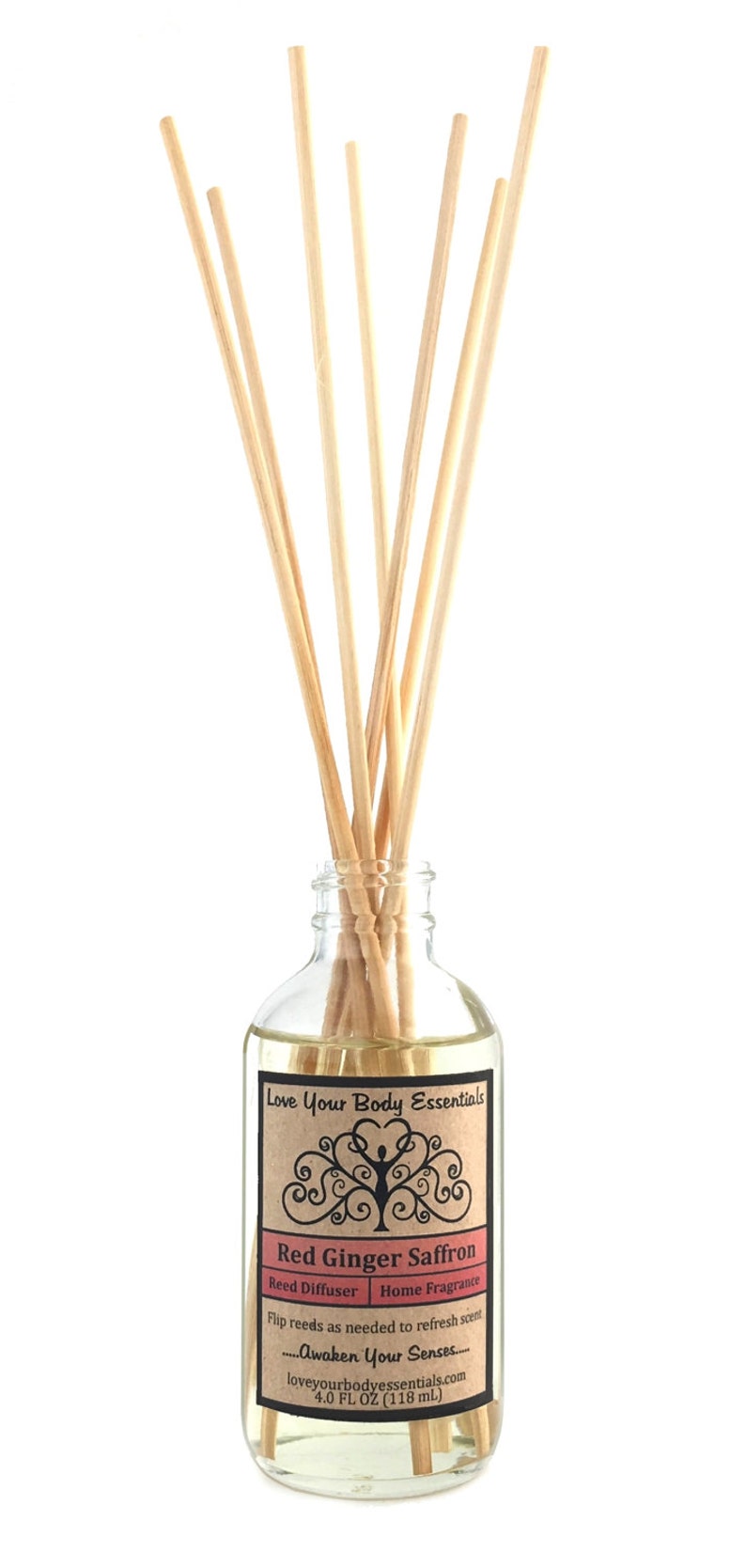 Red Ginger Saffron Reed Diffuser Meditation Oil Yoga Gift Nag Champa ...