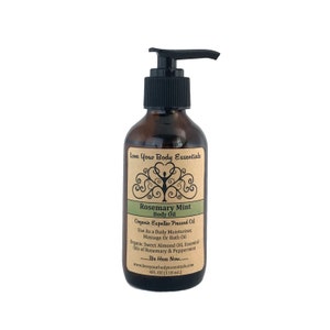 Rosemary mint peppermint massage oil peppermint body oil peppermint bath oil peppermint massage oil body oil shower oil tight muscles