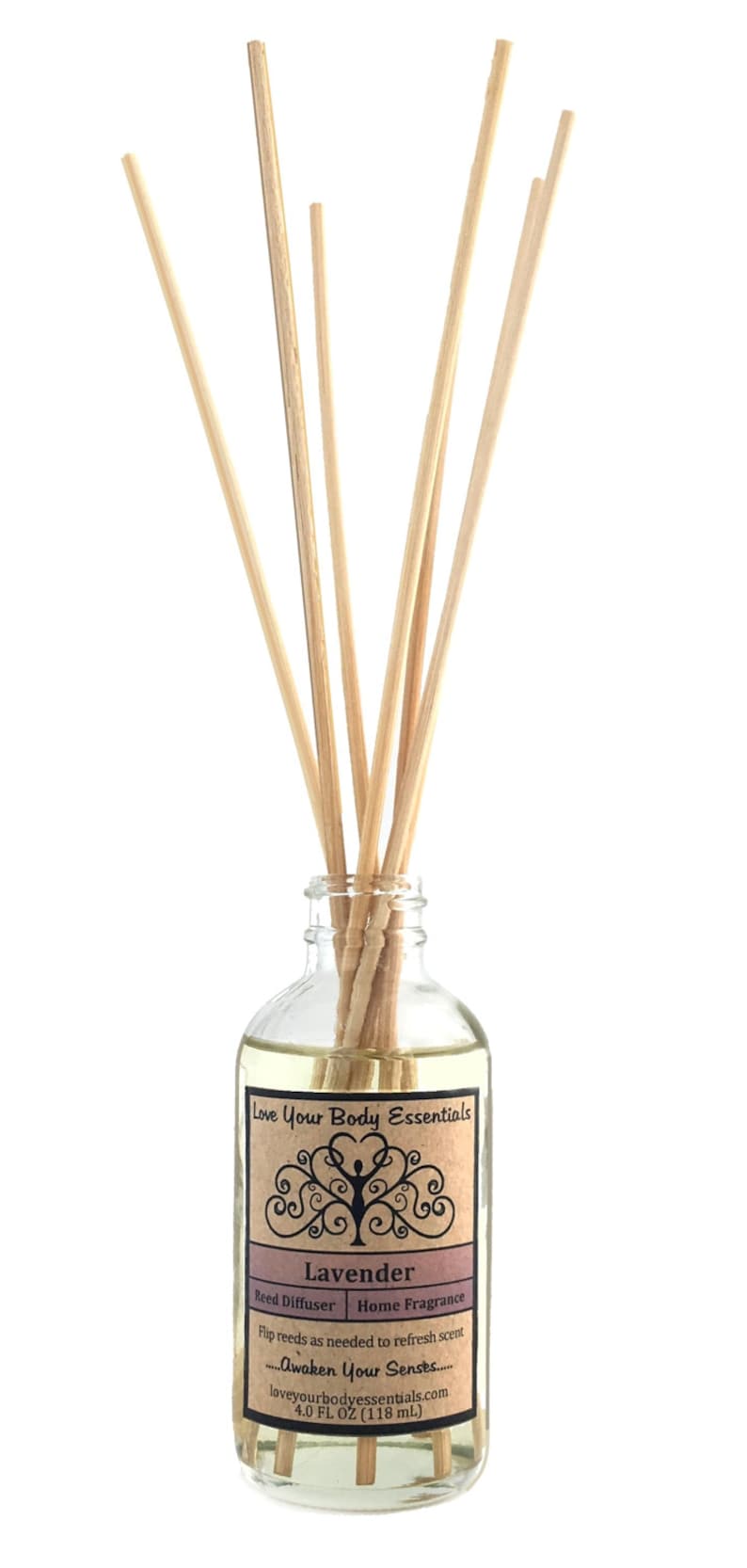 Lavender reed diffuser natural reed diffuser lavender room Etsy