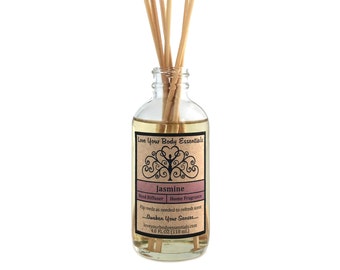 Jasmine diffuser air freshener, home fragrance jasmine reed diffuser refill home fragrance fragrance oil  floral room fragrance oil