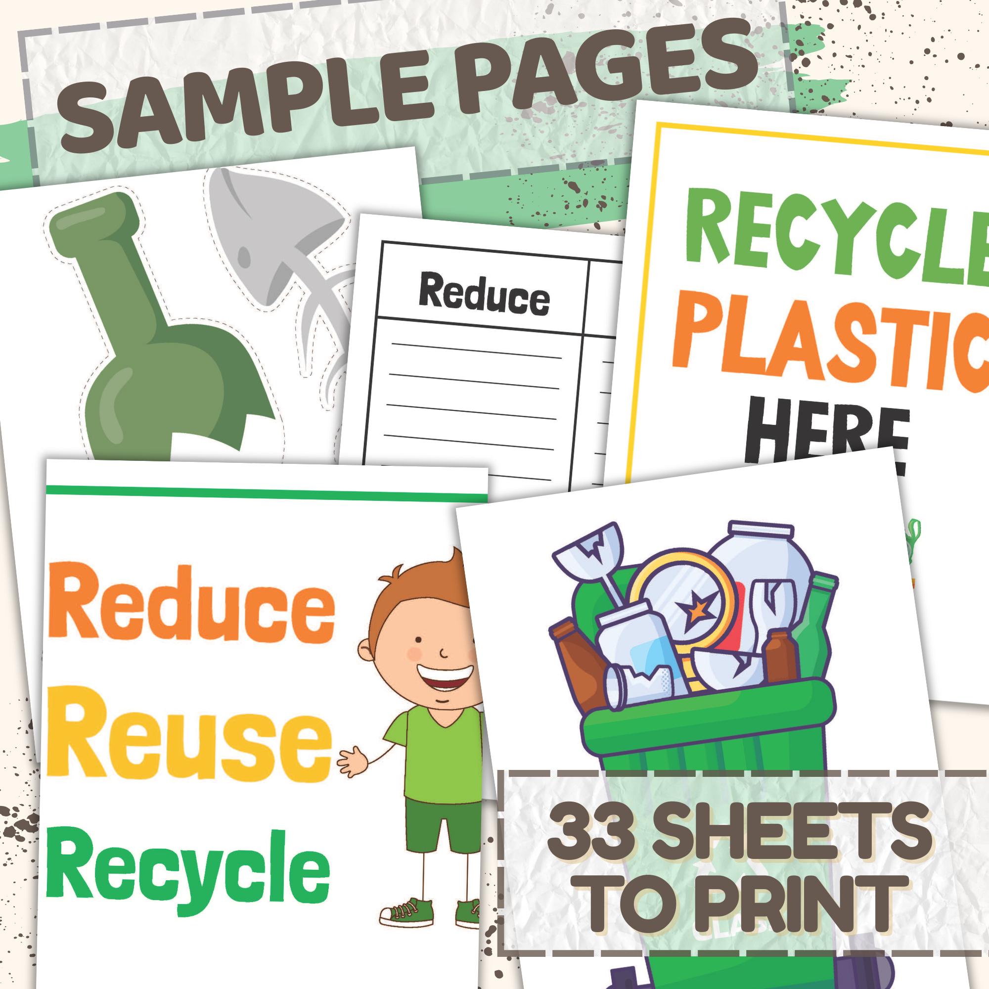 Recycling Pretend Play Set for Kids | Dramatic Play Reduce Reuse ...