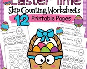 Easter Skip Counting Worksheets | Math Practice for Preschool (PDF Download)