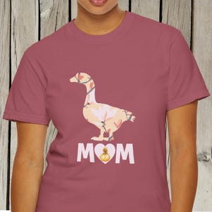 Duck Mom Shirt, Elegant Floral Mom Shirt, Gift for Duck Lover, Duck Mama Tee, Duck Owner Gift, Farm Gift
