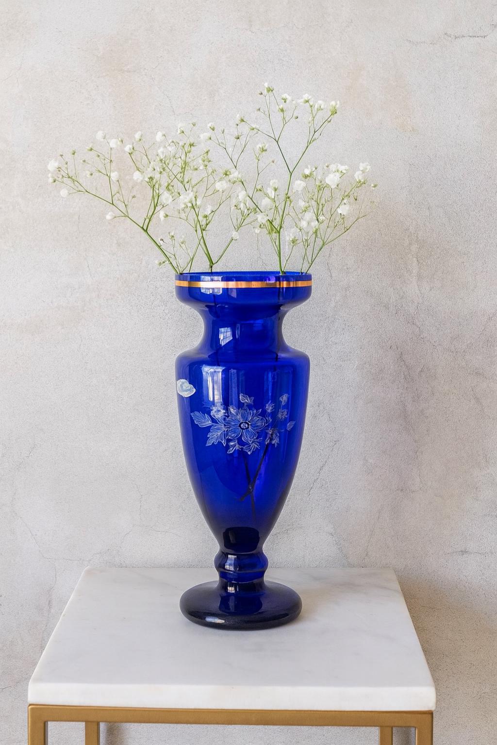 Bohemia gold crystal vase - Etsy 日本