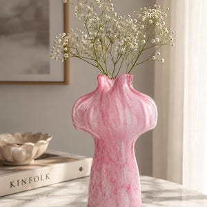 Vintage Pink Vase - Etsy