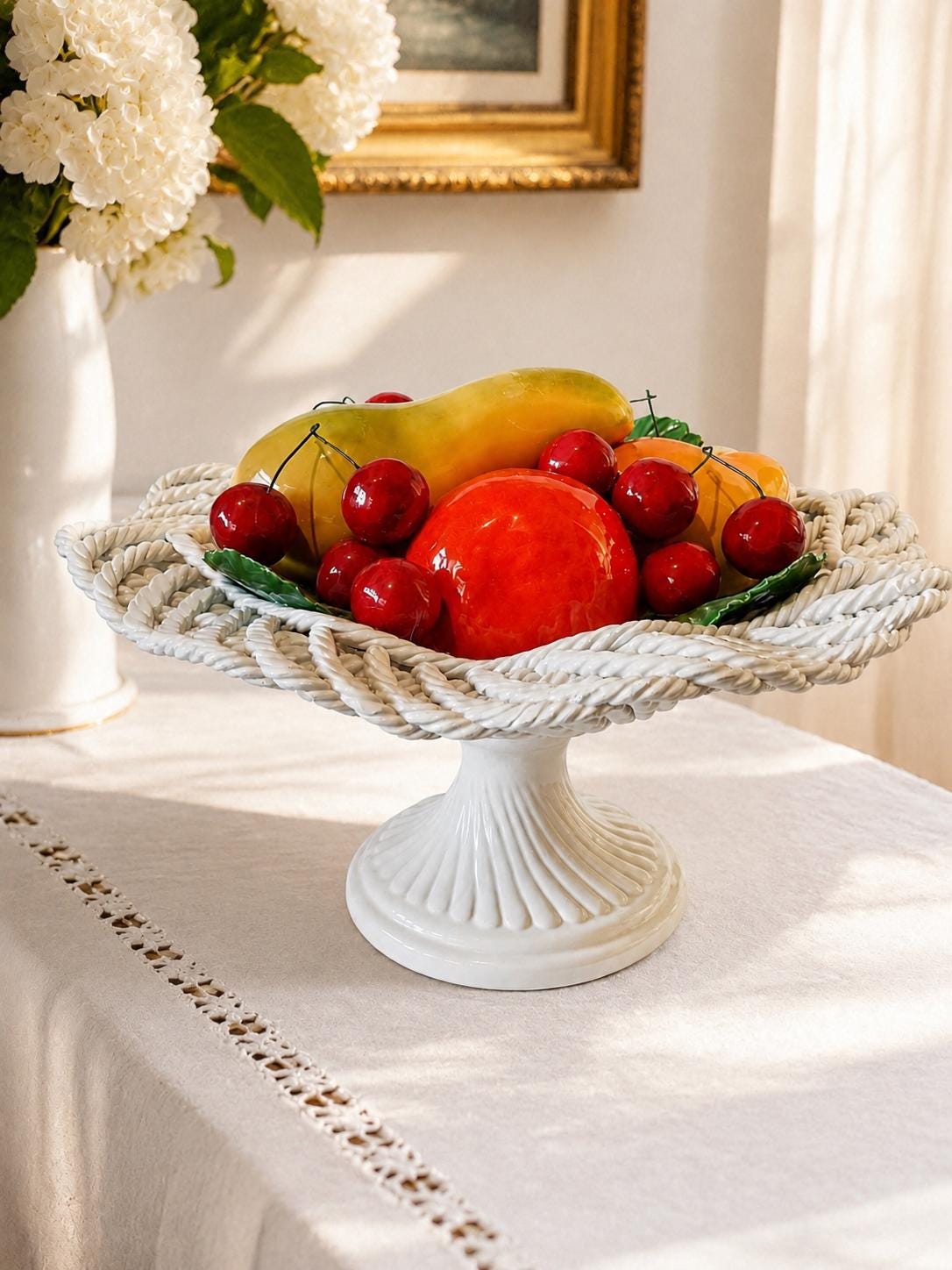 capodimonte 果物皿 盛り皿 イタリア製 陶器 capodimonte 果物皿 盛り皿 イタリア製 陶器 Capodimonte Bowl Ceramic