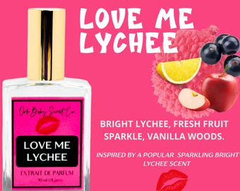 Love Me Lychee / Extracto de perfume floral afrutado inspirado en el lichi / Perfume de alta calidad para ella / Fragancia artesanal de lotes pequeños