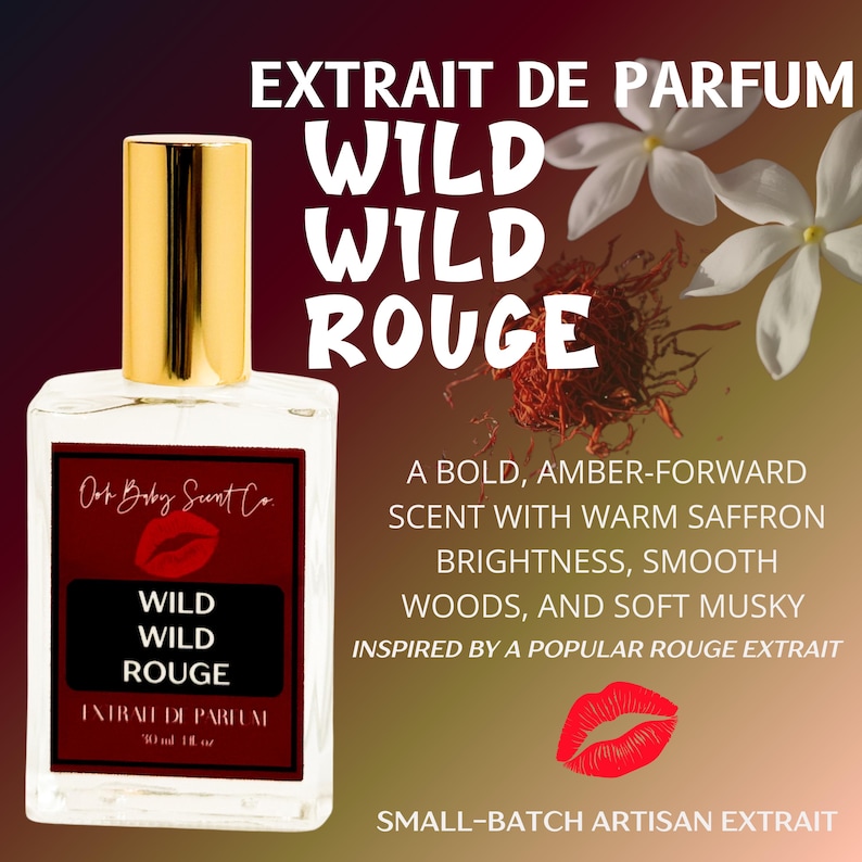 Perfume Wild Wild Rouge / Extracto de perfume / Aroma de lujo / Perfume de diseñador para ella / 10 ml, 30 ml, 60 ml imagen 1