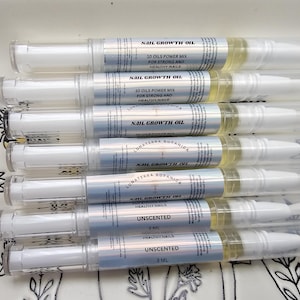 Cuticle and Nail Growth oil pen | Hydrating Unscented Cuticle Oil Pen, Natural and Vegan hand and nail oil for Cuticle treatment 3ml