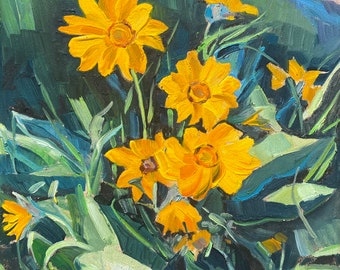 Balsamroot Bouquet - giclee print on paper or canvas