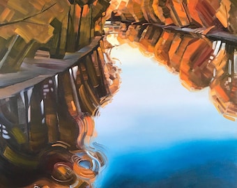 Portal - Boise River - giclee print on paper or canvas