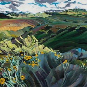 Early Spring in the Boise Foothills - giclee print on paper or canvas