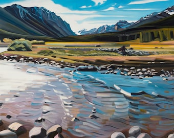 Hyalite Canyon - giclee print on paper or canvas