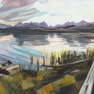 Little Redfish Lake - giclee print on paper or canvas