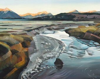 Daybreak in Sawtooth Valley - giclee print on paper or canvas