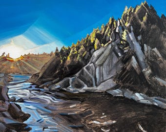 Bend (Payette River) - giclee print on paper or canvas