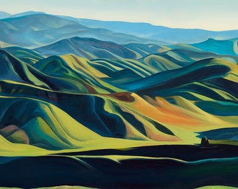 Foothills Spring Morning - giclee print on paper or canvas