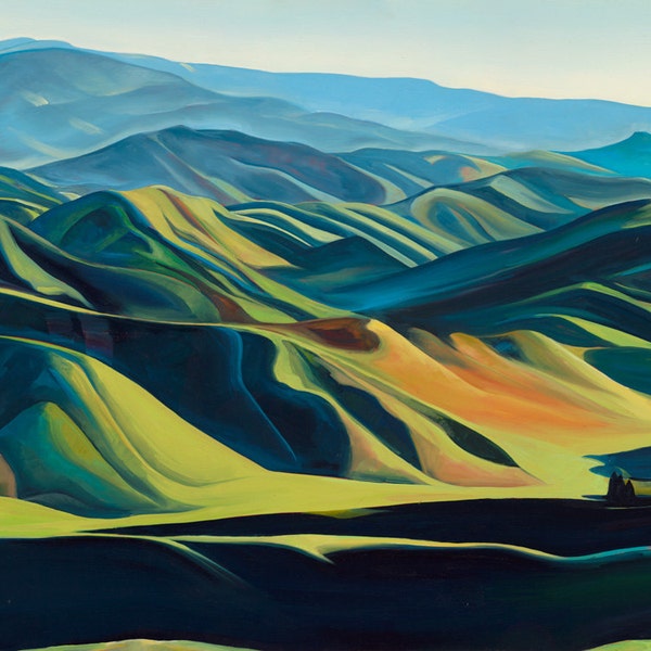 Foothills Spring Morning - giclee print on paper or canvas