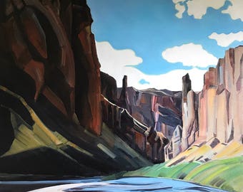 Portal - Owyhee River - giclee print on paper or canvas