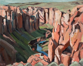 Owyhee River in Spring- giclee print on paper or canvas