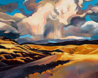 Foothills Fall Cloudburst - giclee print on paper or canvas