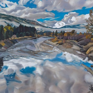 Garden Valley from Alder Creek Bridge - giclee on paper or canvas