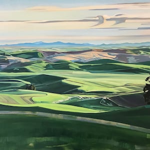 Sunrise on the Palouse from Kamiak Butte - giclee print on paper or canvas