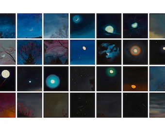 28 Paintings of the Night Sky - giclee print on paper or canvas
