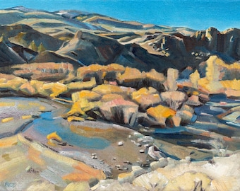 East Fork of the Salmon River near White Clouds Preserve - giclee print on paper or canvas