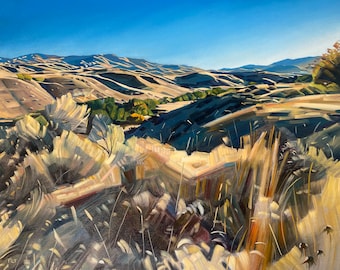 Early Fall in the Boise Foothills - giclee print on paper or canvas