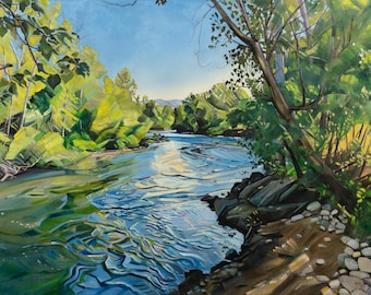 River - Beginning - giclee print on paper or canvas