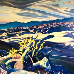 Portal - Boise Foothills from Table Rock - giclee print on paper or canvas
