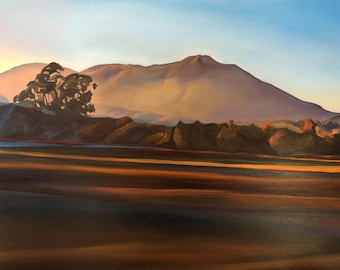 Mount Tamalpais Glow - giclee print on paper or canvas