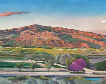 Harris Ranch Sunset - giclee print on paper or canvas