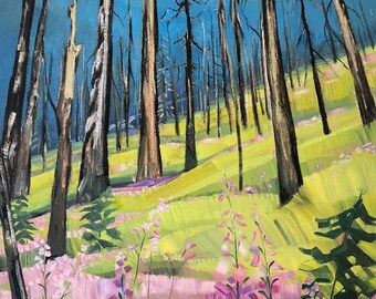 Ecological Succession - giclee print on paper or canvas