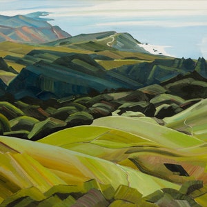 Southward from Mount Tamalpais - giclee print on paper or canvas