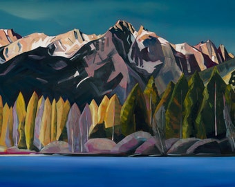 Redfish Lake - July 25th, 2014 - giclee print on paper or canvas