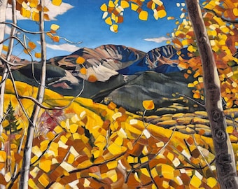 Anthracite Range Autumn - giclee print on paper or canvas