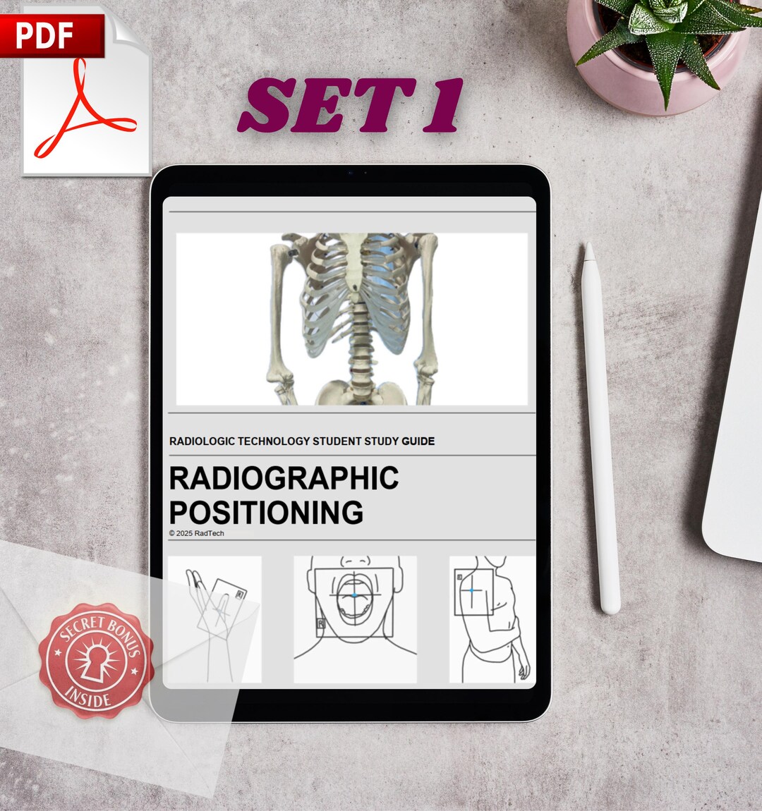 X-ray and Radiography Positioning Study Bundle PDF | Radiologic ...