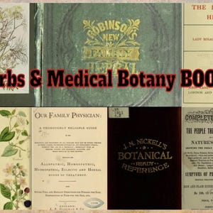 Vintage Herbal Remedies book Bundle, 450+ Medical Botany Antique Books, Materia Medica, Traditional Medicine - Herbalism Digital Download