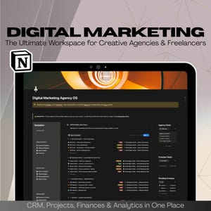 Agência de Marketing Digital OS | CRM, Portais de Projetos e Clientes, Leads e Relatórios | Modelos Personalizados