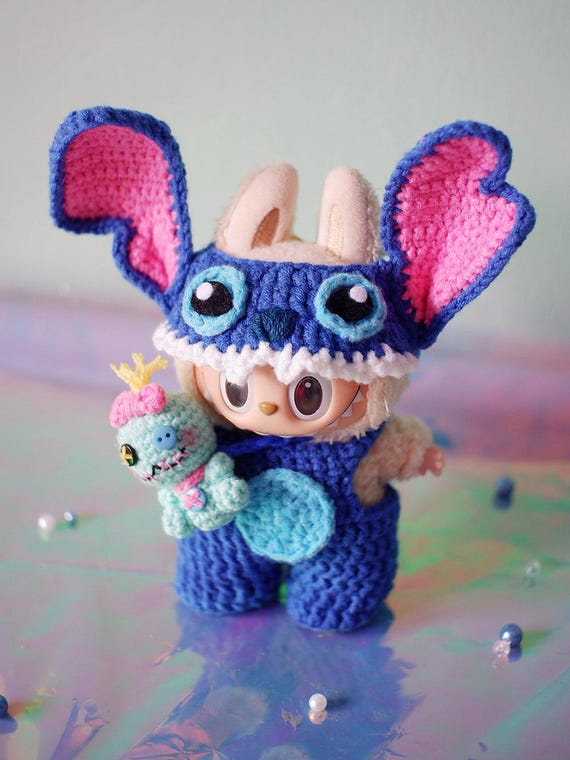 Crochet Stitch Costume Pattern for Labubu Doll Pattern PDF