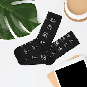 Hobo Code Socks | Recycled Poly Socks American Folklore Tramp Symbols | American Folklore Tramp Symbols