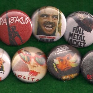 STANLEY KUBRICK Pins Buttons Badges the Shining Lolita clockwork orange Classic Films