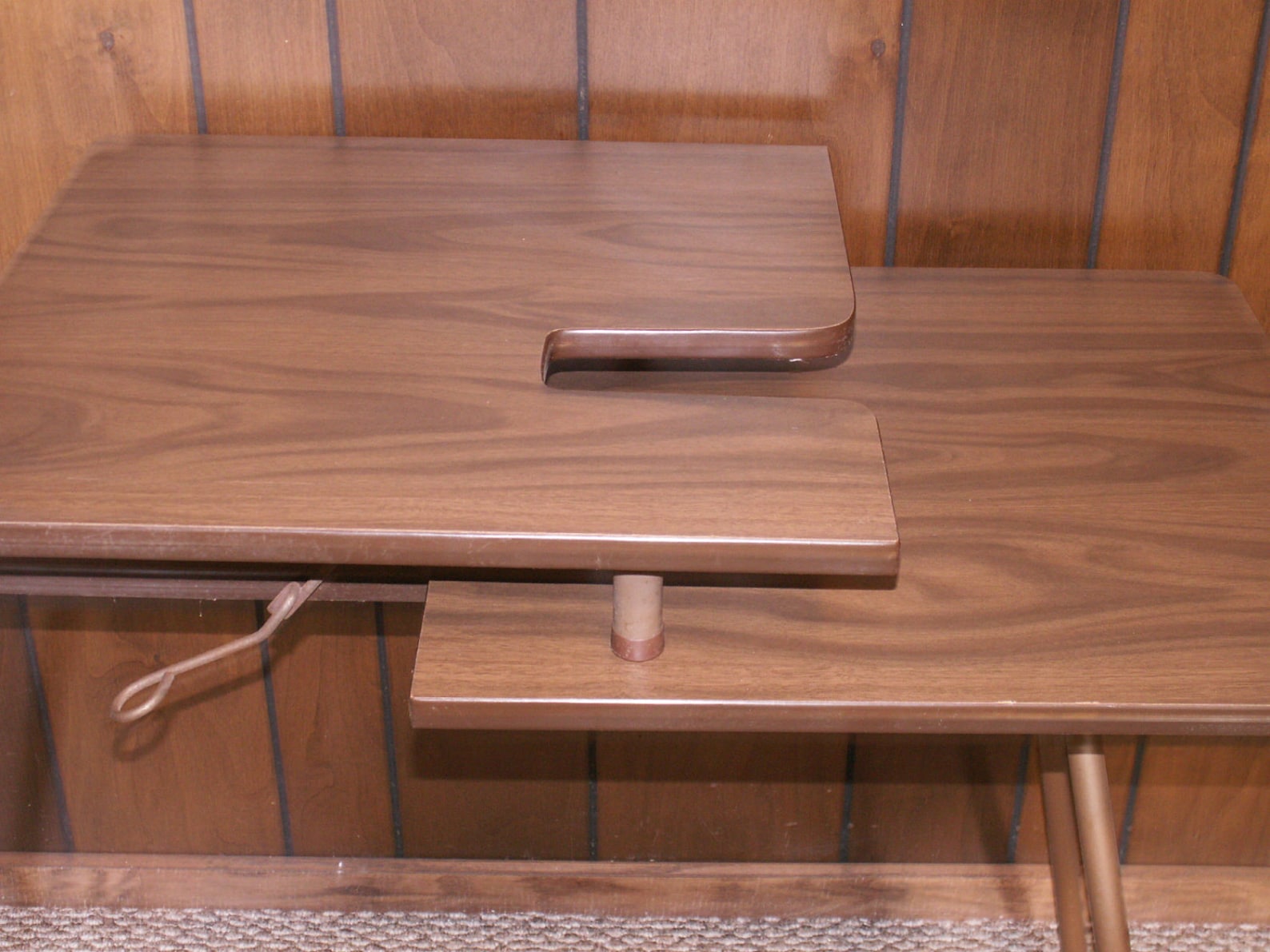 Vintage Wood Sewing Table with Folding Metal Legs Sirco Mfg. Etsy